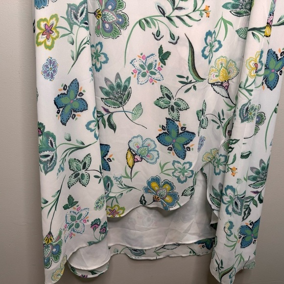 Addition Elle Responsible, Floral Asymmetrical Wrap Midi Dress Size 18 NWOT - Picture 10 of 16